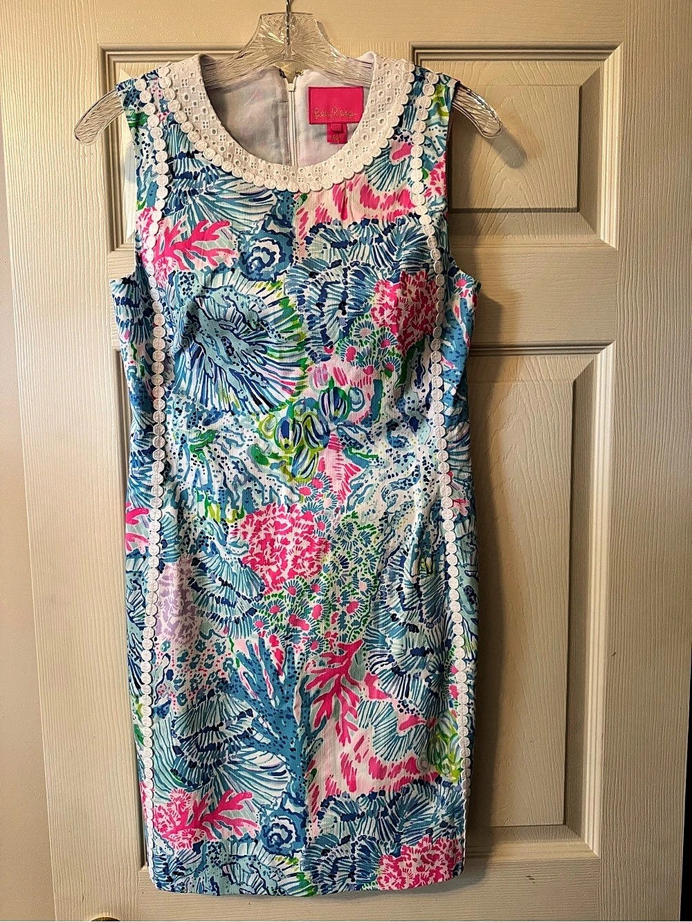Lilly Pulitzer Mila Stretch Shift Dress in “Sink or Swim” Pattern Size 2 NWT